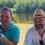 Gelebte Freundschaft: Unsere Bürgermeister Bernd Obst und Ludovic Géraudie an den Ufern der Vienne